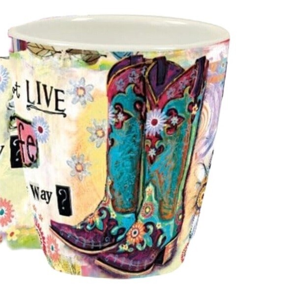 Boot Life Why Not Live Life Totally Your Way Coffee Tea Mug 17 Oz - Picture 2 of 16